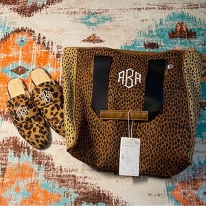 Leopard Print Tote Bag And Matching Shoes